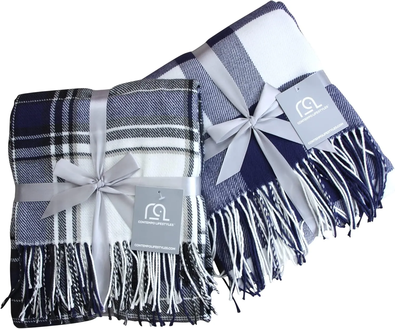 Blankets - Buffalo Plaid Throw Blanket - Decorative Classic Blanket - Comfortable and Ultra-Soft - Lightweight & Indoor Outdoor Blanket - Ideal for Living Room, Couch, Travelling Good for All Seasons