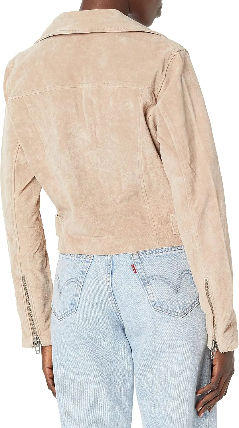 [BLANKNYC] Womens Suede Moto Jacket