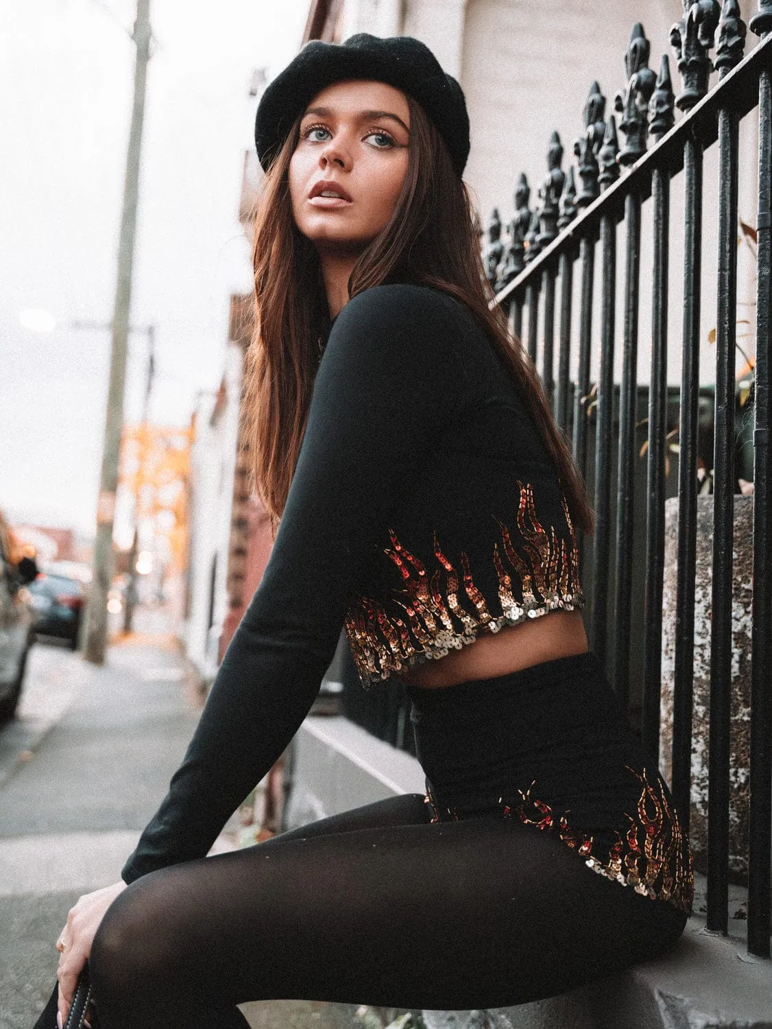 BLAZE SEQUIN SPARKLE HOT PANT SHORTS