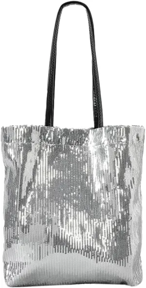 Bling Bling Tote Bags for Women Glitter Hobo Bags for Women Sequin Shoulder Bag Evening Handbag and Purse 2024 Trendy