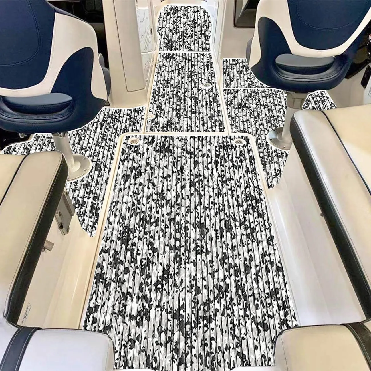 Boat Flooring EVA Foam Boat Decking Camo 94"x45"/35"/23" Non-Slip Boat Mat Self-Adhesive Foam Boat Deck Flooring Carpet Mat Rolls for Kayak Deck Boat Yacht Flooring Motorboat