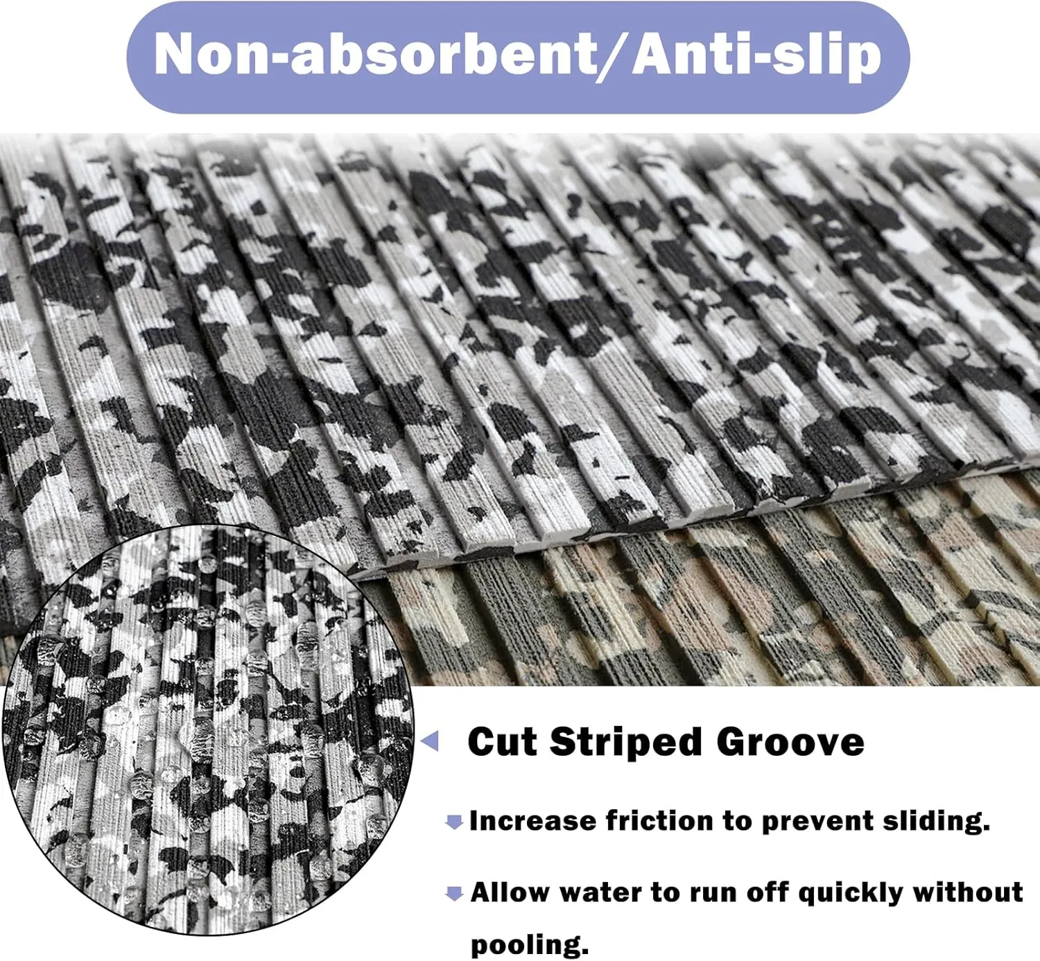 Boat Flooring EVA Foam Boat Decking Camo 94"x45"/35"/23" Non-Slip Boat Mat Self-Adhesive Foam Boat Deck Flooring Carpet Mat Rolls for Kayak Deck Boat Yacht Flooring Motorboat