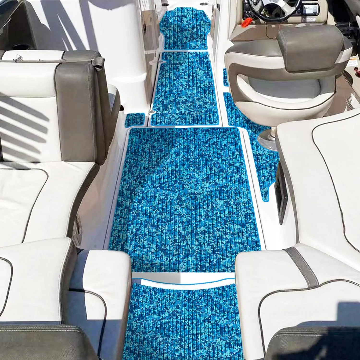 Boat Flooring EVA Foam Boat Decking Camo 94"x45"/35"/23" Non-Slip Boat Mat Self-Adhesive Foam Boat Deck Flooring Carpet Mat Rolls for Kayak Deck Boat Yacht Flooring Motorboat