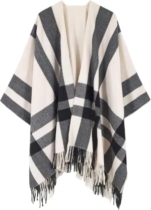 Breezy Lane Women's Shawl Wraps Warm Poncho Ruana Wrap Cardigan