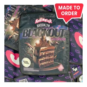 Brooklyn Blackout Cake 3.5g Mylar Bags Sprinklez Torch World (made-to-order)