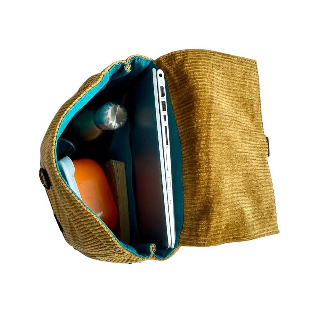 Brown Suede-like Mini Students Backpack