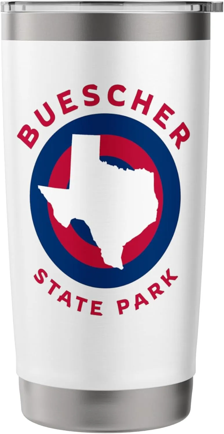 Buescher State Park Texas TX Bullseye Trip Souvenir Stainless Steel Insulated Tumbler