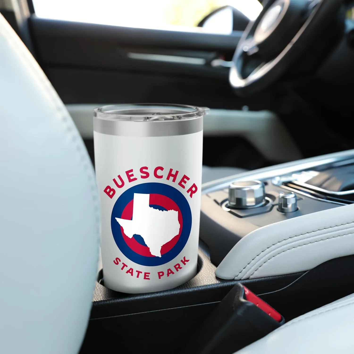Buescher State Park Texas TX Bullseye Trip Souvenir Stainless Steel Insulated Tumbler