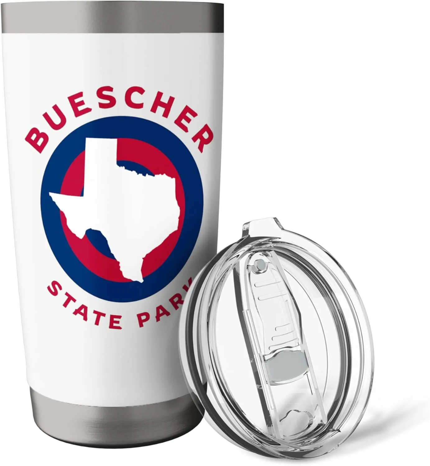 Buescher State Park Texas TX Bullseye Trip Souvenir Stainless Steel Insulated Tumbler