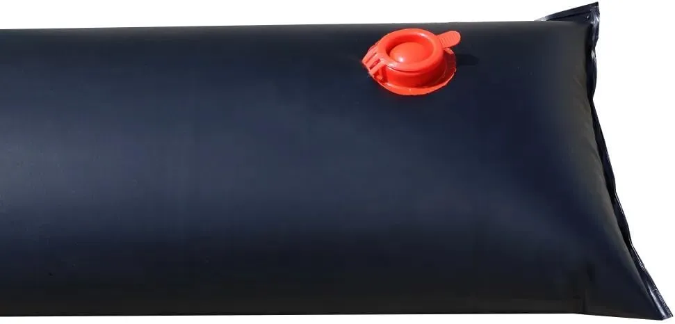 Buffalo Blizzard Black 10-Foot Long Single Chamber Water Bags | 12 Pack | 22-Gauge Heavy-Duty Vinyl Material | Secures Winter Cover to Rectangular Swimming Pools