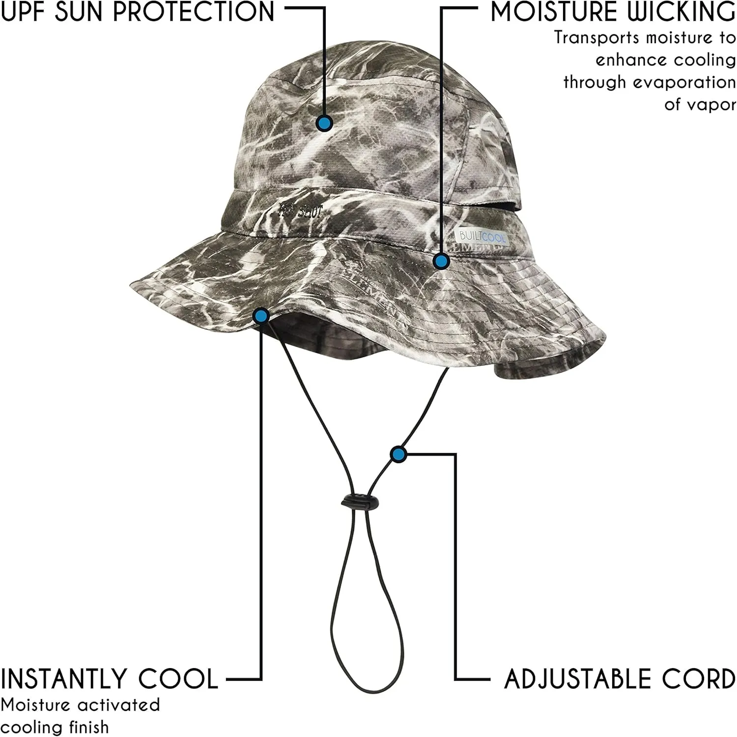 BUILTCOOL Men’s Camo Bucket Hat - Boonie Cap for Fishing, Hunting, Camping, and Kayaking