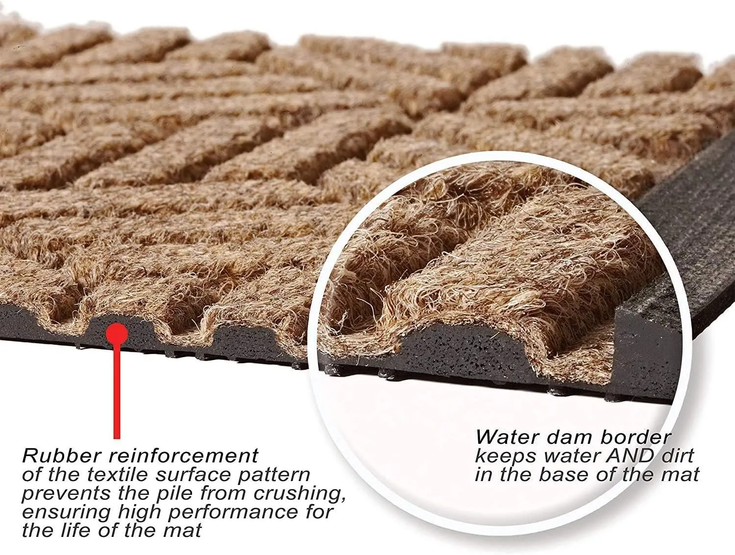 Bungalow Flooring Waterhog Indoor/Outdoor Boot Tray, 15 by 36 inches, Made in USA, Skid Resistant, Easy to Clean, Catches Water and Debris, Brittney Leaf Pattern, Camel