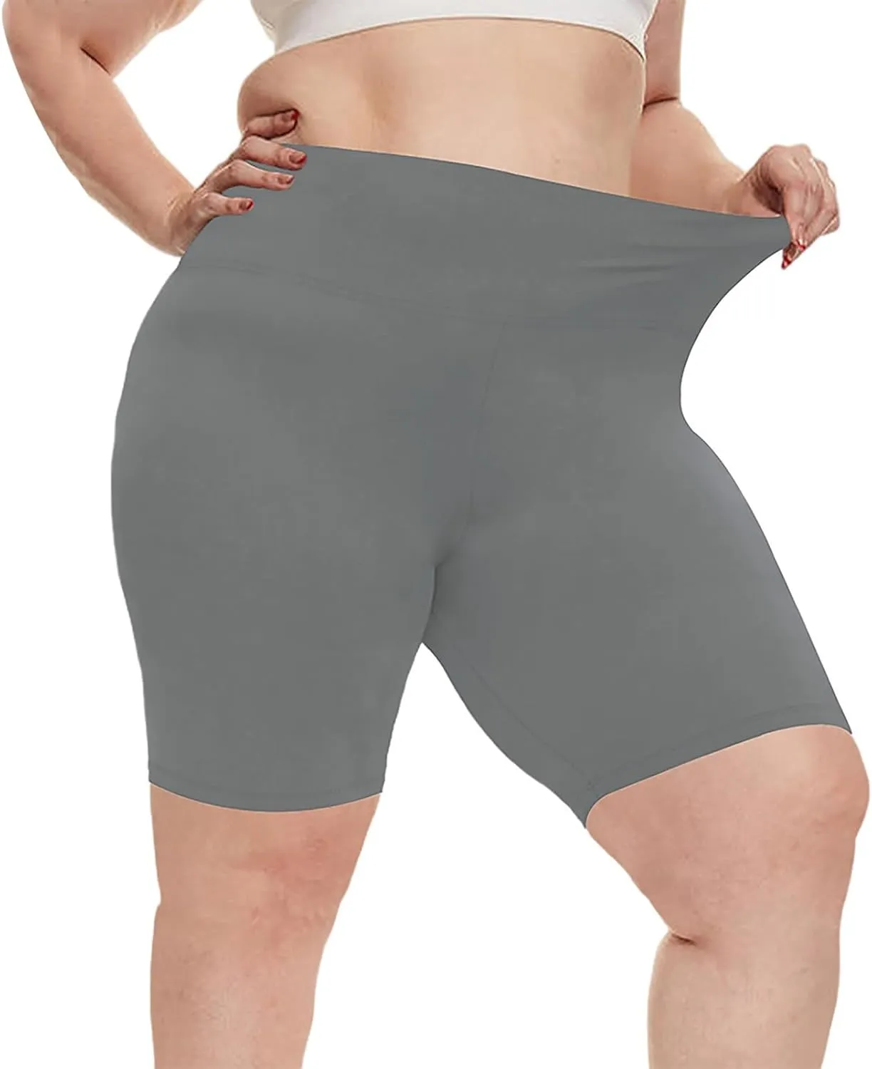 Buttery Soft Shorts Women Butt Lifting Shorts Pockets High Waisted Biker Anti Cellulite Up Workout Gym Shorts High