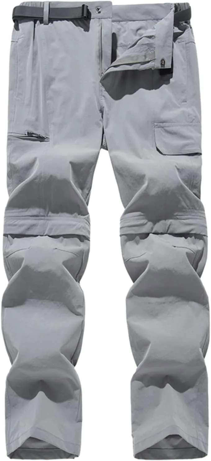 Cambkatl Mens Hiking Pants Outdoor Convertible Waterproof Quick Dry Zip Off Lightweight Fishing Safari Camping Travel Pants