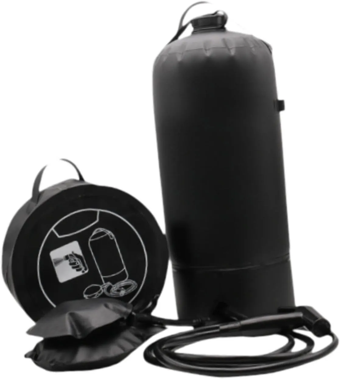 Camping Shower Bag Camp Shower Compact Fast Inflation with Foot Pump Bathing Bag for Lawn Outdoor Backpacking Picnic Trip