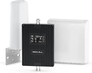 Cell Phone Signal Booster for Home | Boosts 4G LTE & 5G for All U.S. Carriers - Verizon, AT&T, T-Mobile & More, Cell Signal Booster APP Support Cover Up to 4,500 Sq Ft | FCC Approved