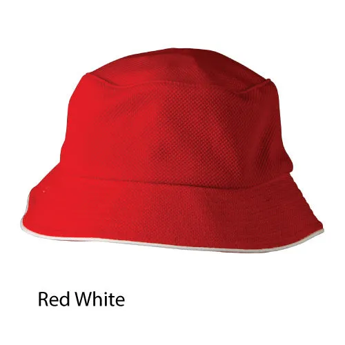 CH71 Pique Mesh With Sandwich Bucket Hat- 10 x pack
