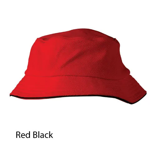 CH71 Pique Mesh With Sandwich Bucket Hat- 10 x pack