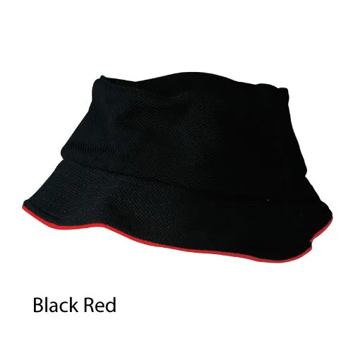CH71 Pique Mesh With Sandwich Bucket Hat- 10 x pack