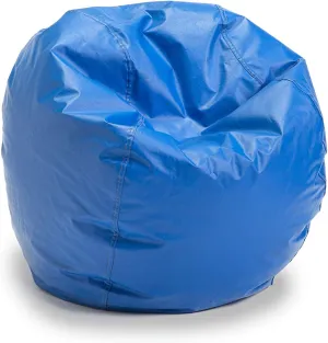 Child Bean Bag Chairs by Better American Products - Kid Sized Baseball Style Vinyl Bean Bag Chairs Perfect for Game Rooms and More (Blue)