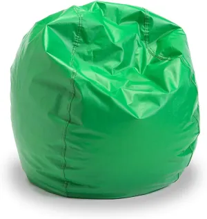 Child Bean Bag Chairs by Better American Products - Kid Sized Baseball Style Vinyl Bean Bag Chairs Perfect for Game Rooms and More (Green)
