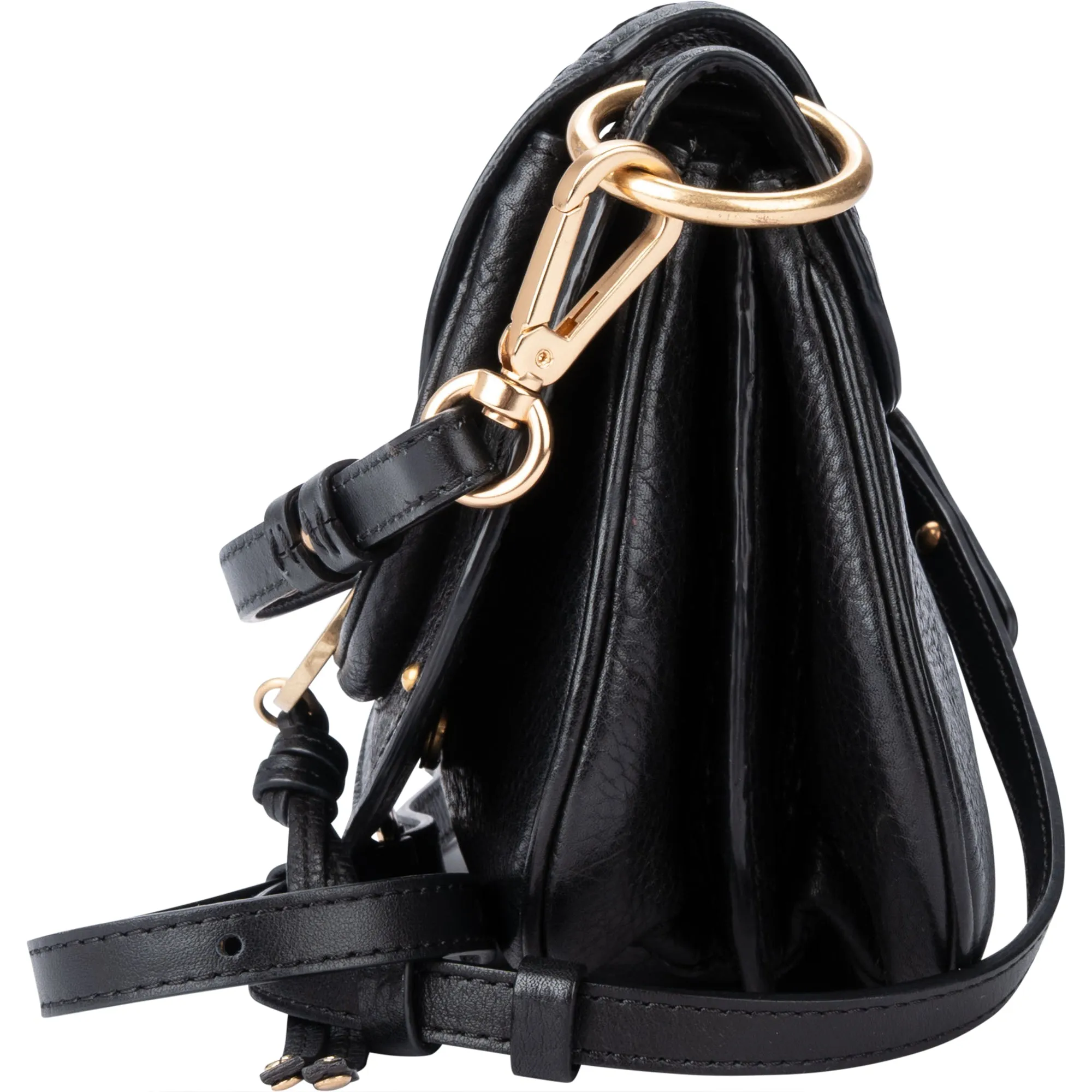 Chloe Leather Saddle Hana Crossbody Bag