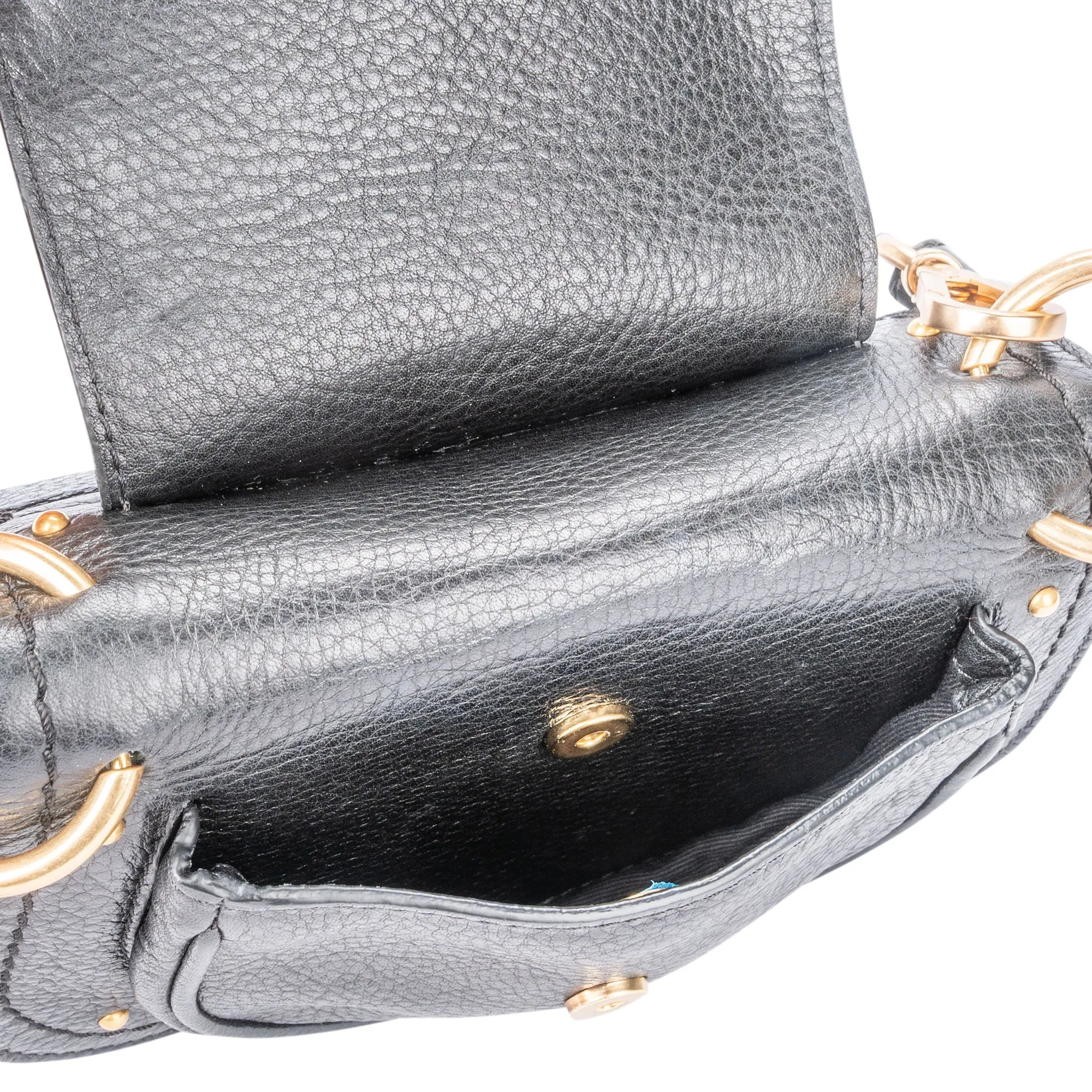 Chloe Leather Saddle Hana Crossbody Bag