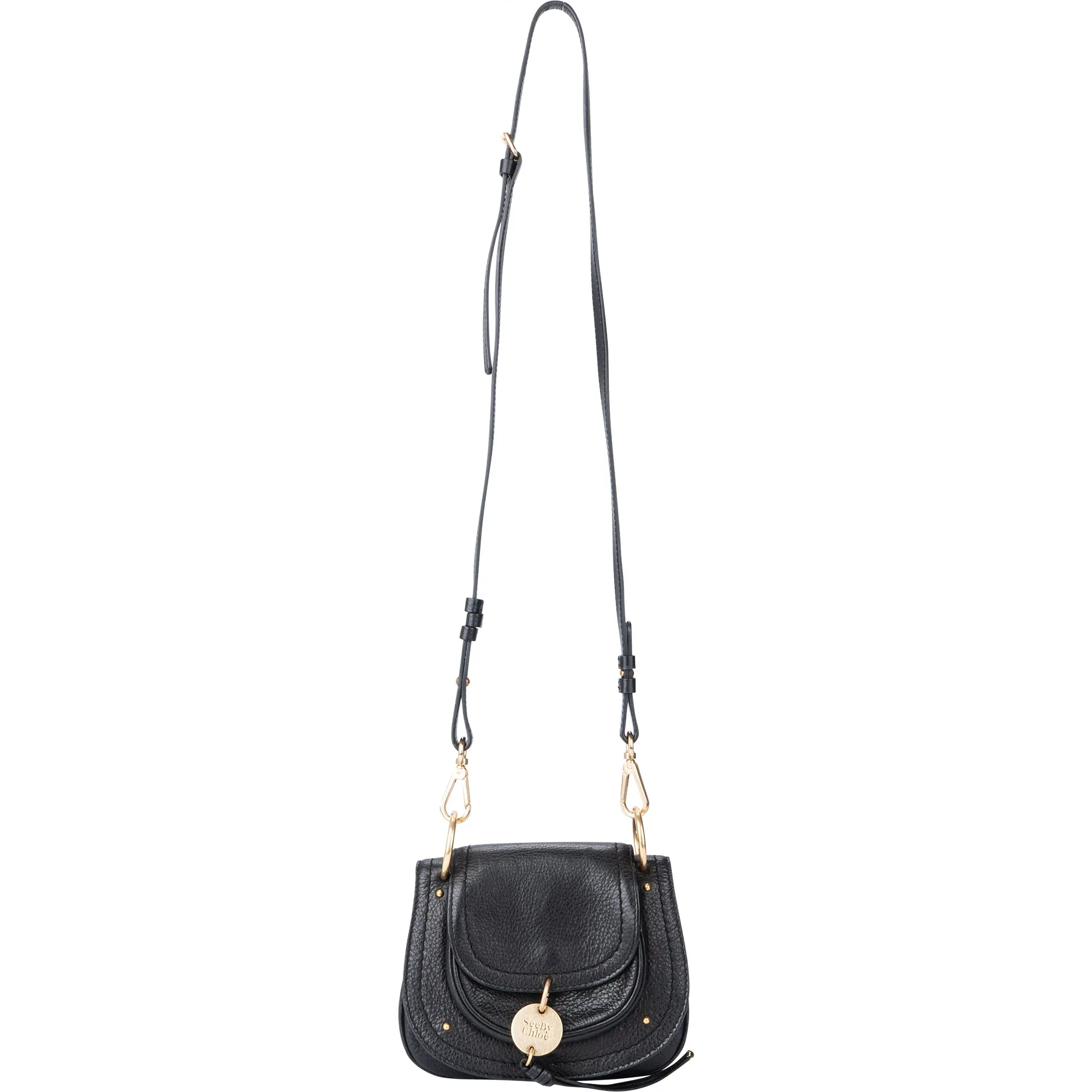 Chloe Leather Saddle Hana Crossbody Bag