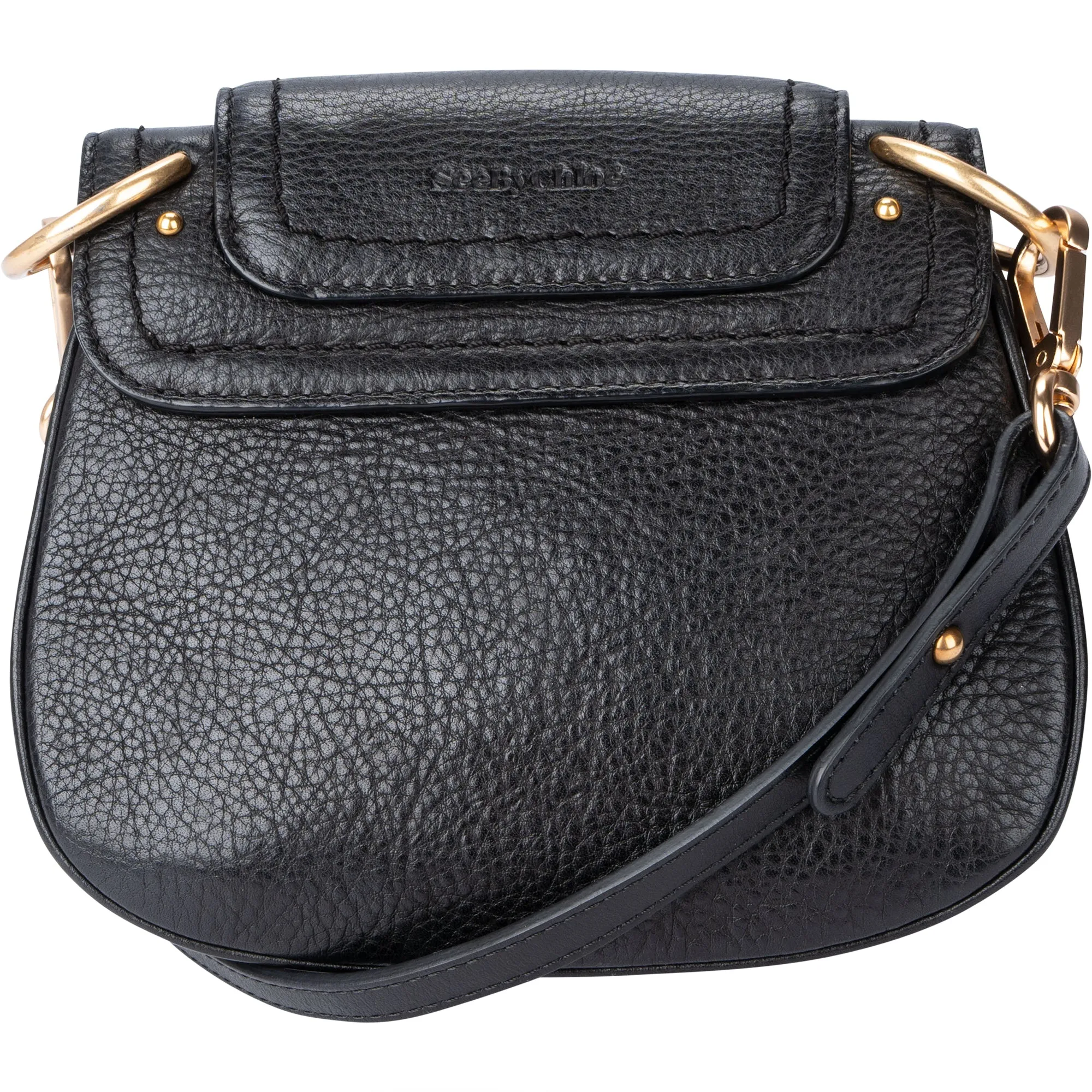 Chloe Leather Saddle Hana Crossbody Bag