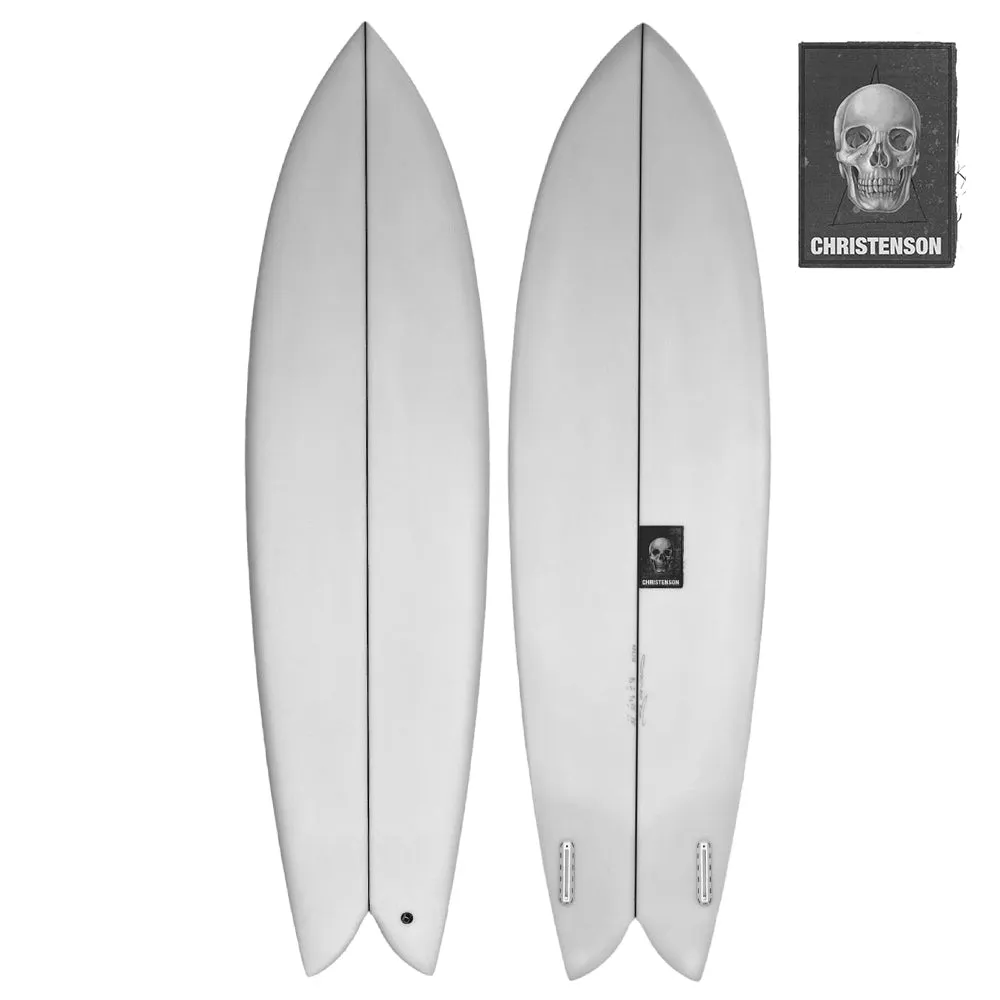 CHRISTENSON LONG PHISH 2.0 CLEAR 6'10 SURFBOARD