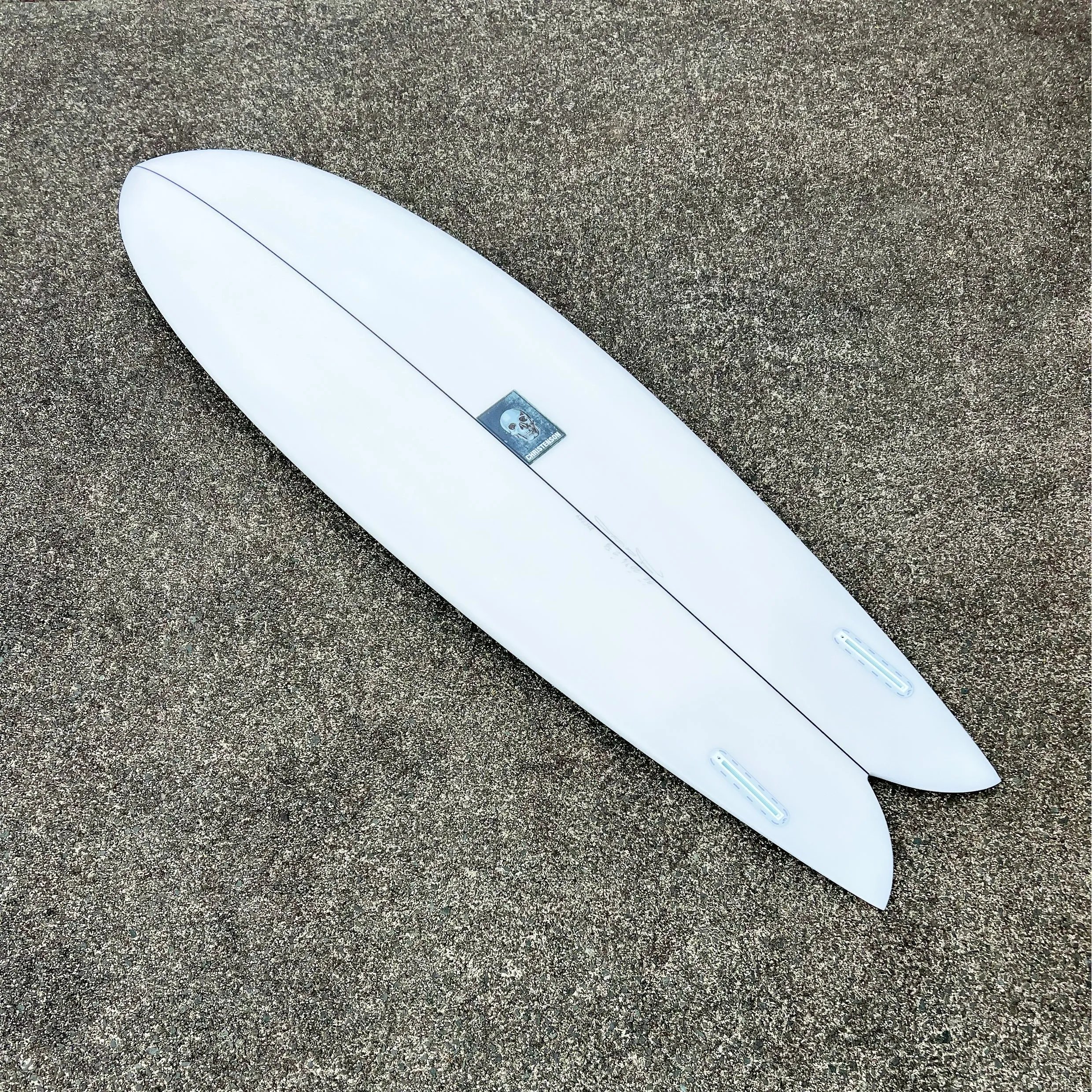 CHRISTENSON LONG PHISH 2.0 CLEAR 6'10 SURFBOARD