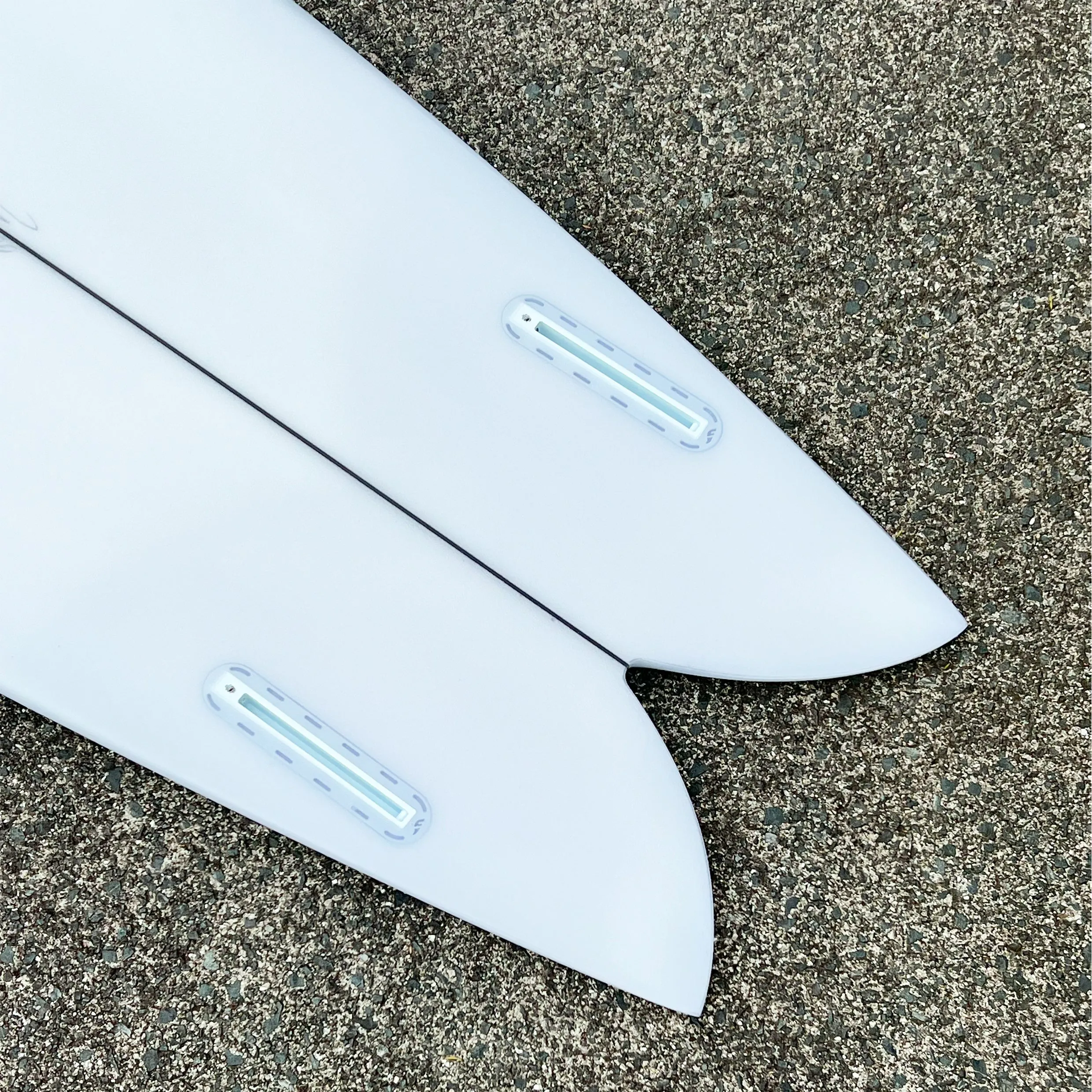 CHRISTENSON LONG PHISH 2.0 CLEAR 6'10 SURFBOARD