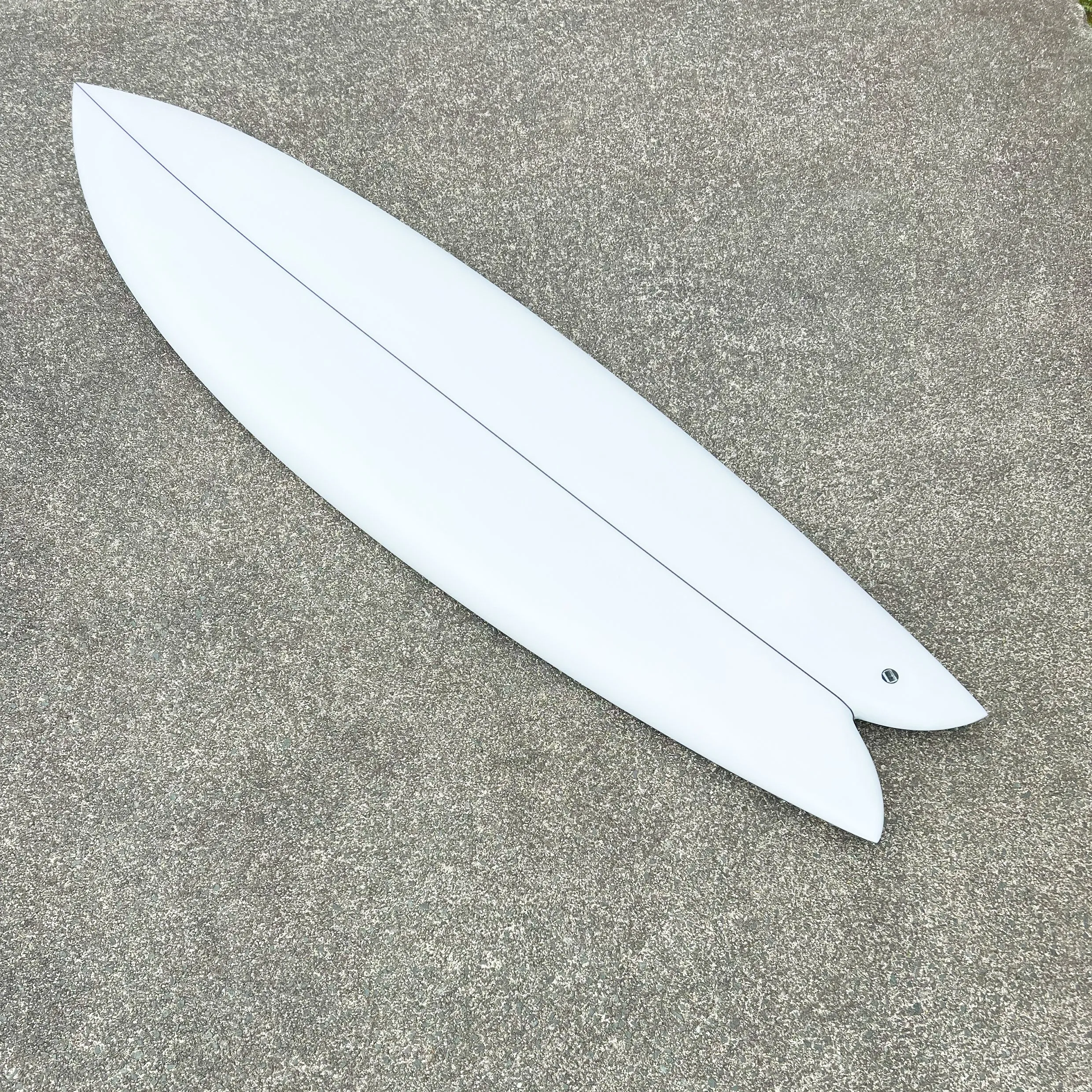 CHRISTENSON LONG PHISH 2.0 CLEAR 6'10 SURFBOARD