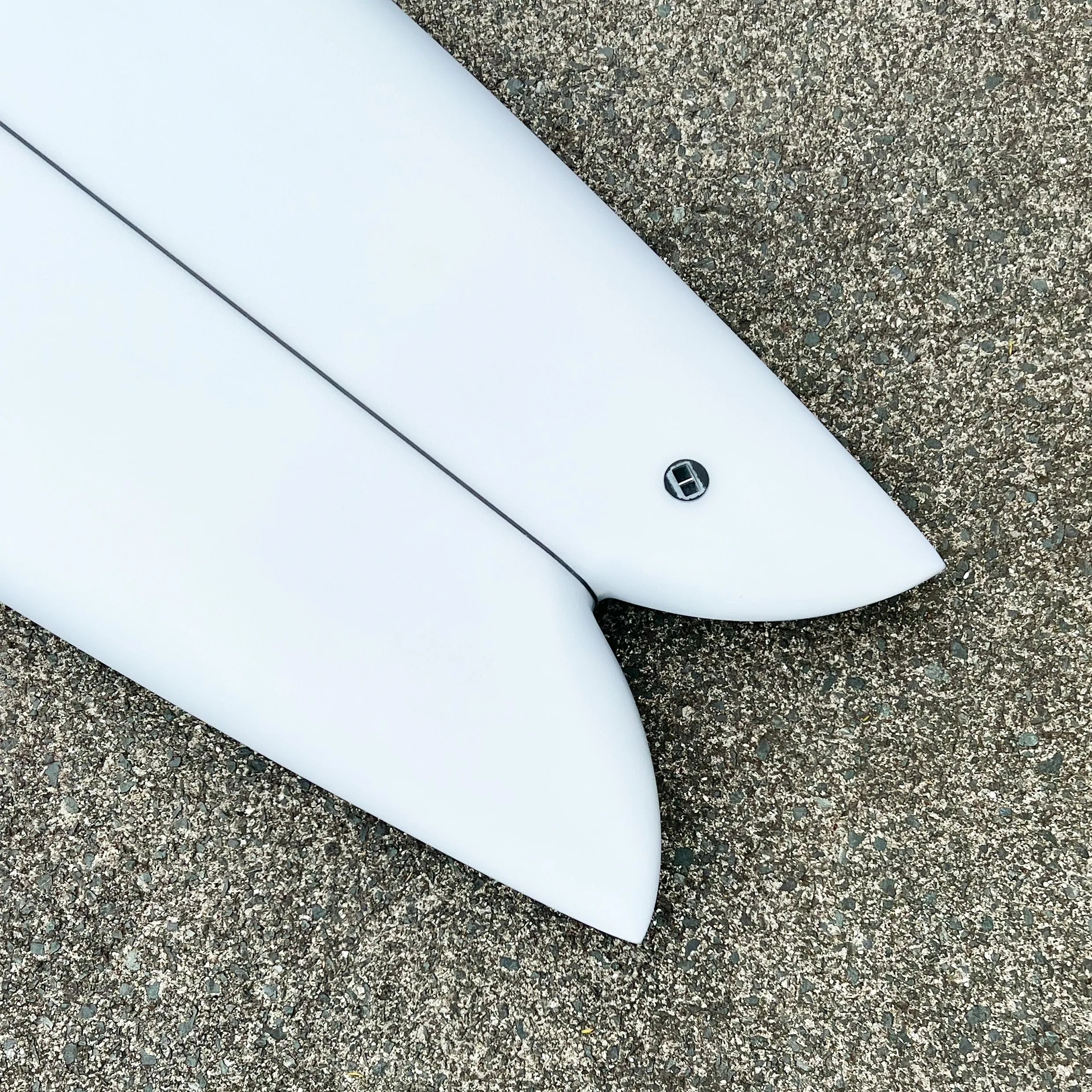 CHRISTENSON LONG PHISH 2.0 CLEAR 6'10 SURFBOARD