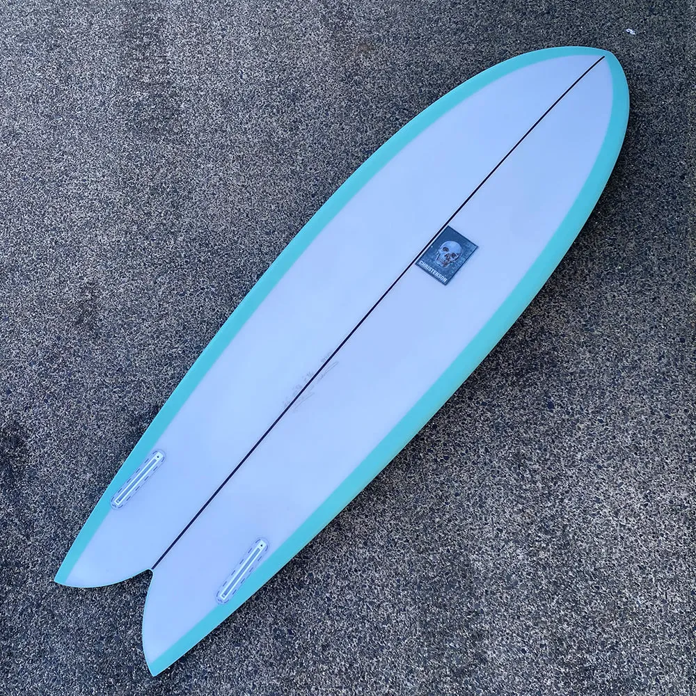 CHRISTENSON LONG PHISH 2.0 MINT GREEN 6'4 SURFBOARD