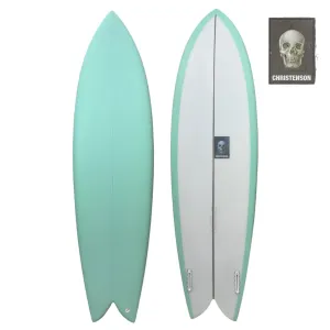 CHRISTENSON LONG PHISH 2.0 MINT GREEN 6'4 SURFBOARD