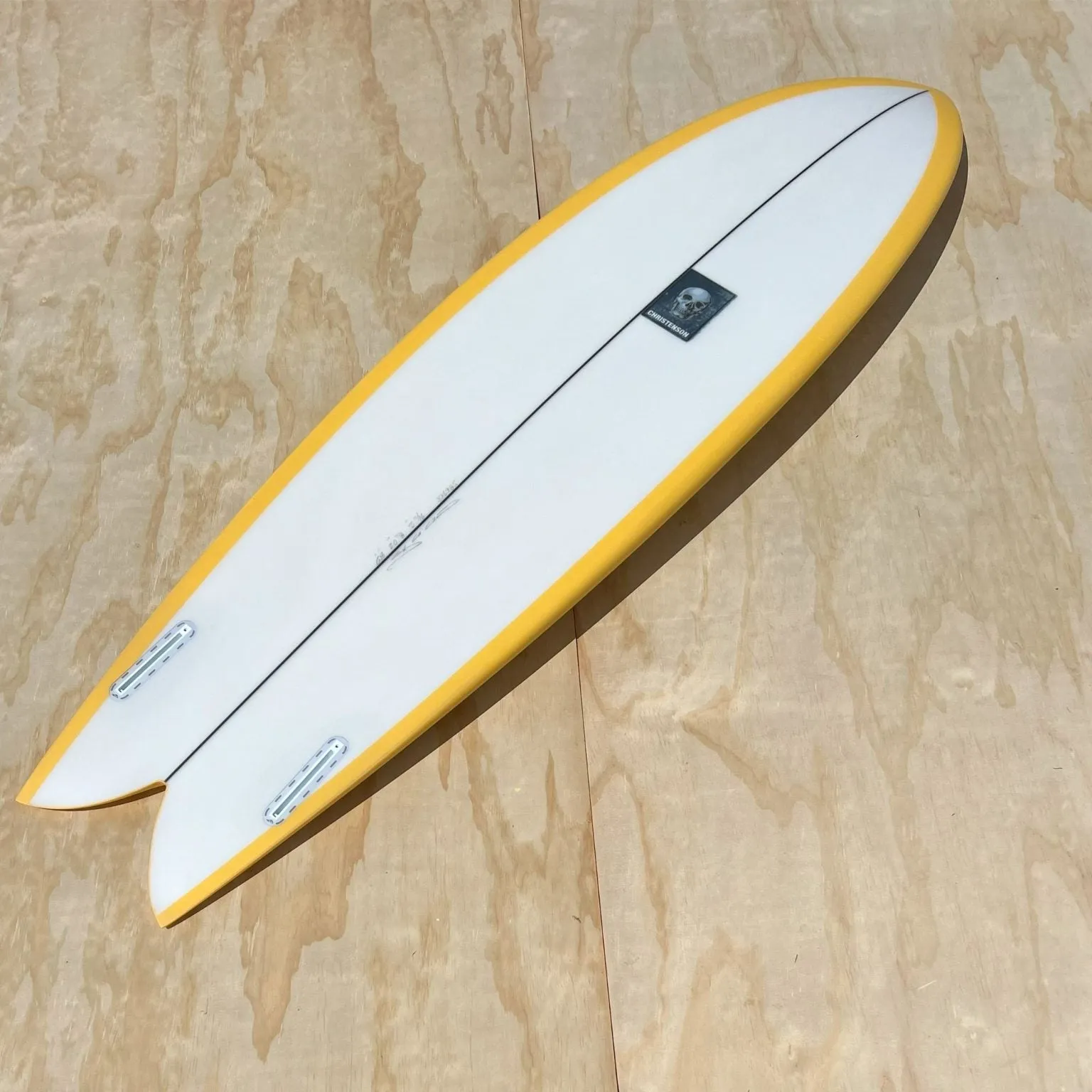 CHRISTENSON LONG PHISH 2.0 MUSTARD YELLOW 6'8 SURFBOARD