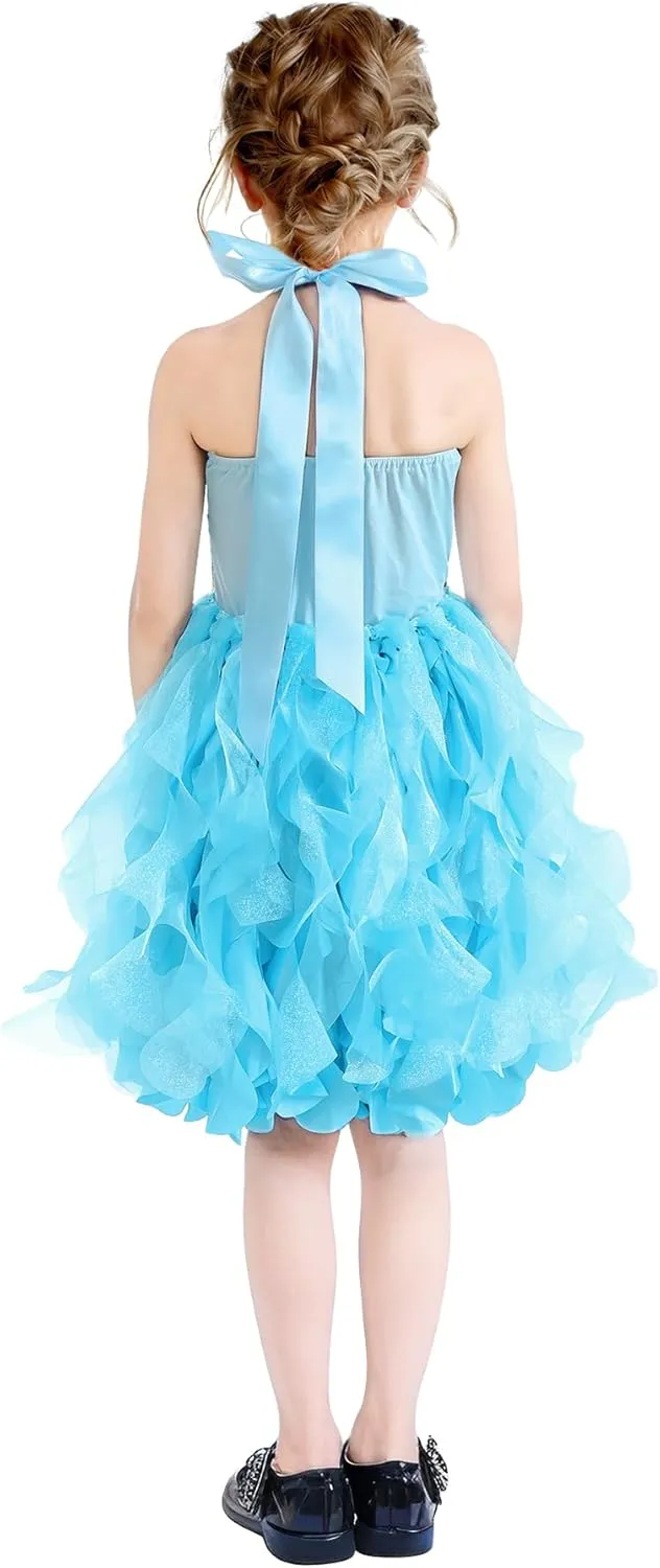 Christmas Tutu Dress for Girls Sequin Tulle Fairy Ball Dresses for Toddler Kid Little Girl Fancy Sparkly Birthday Outfit