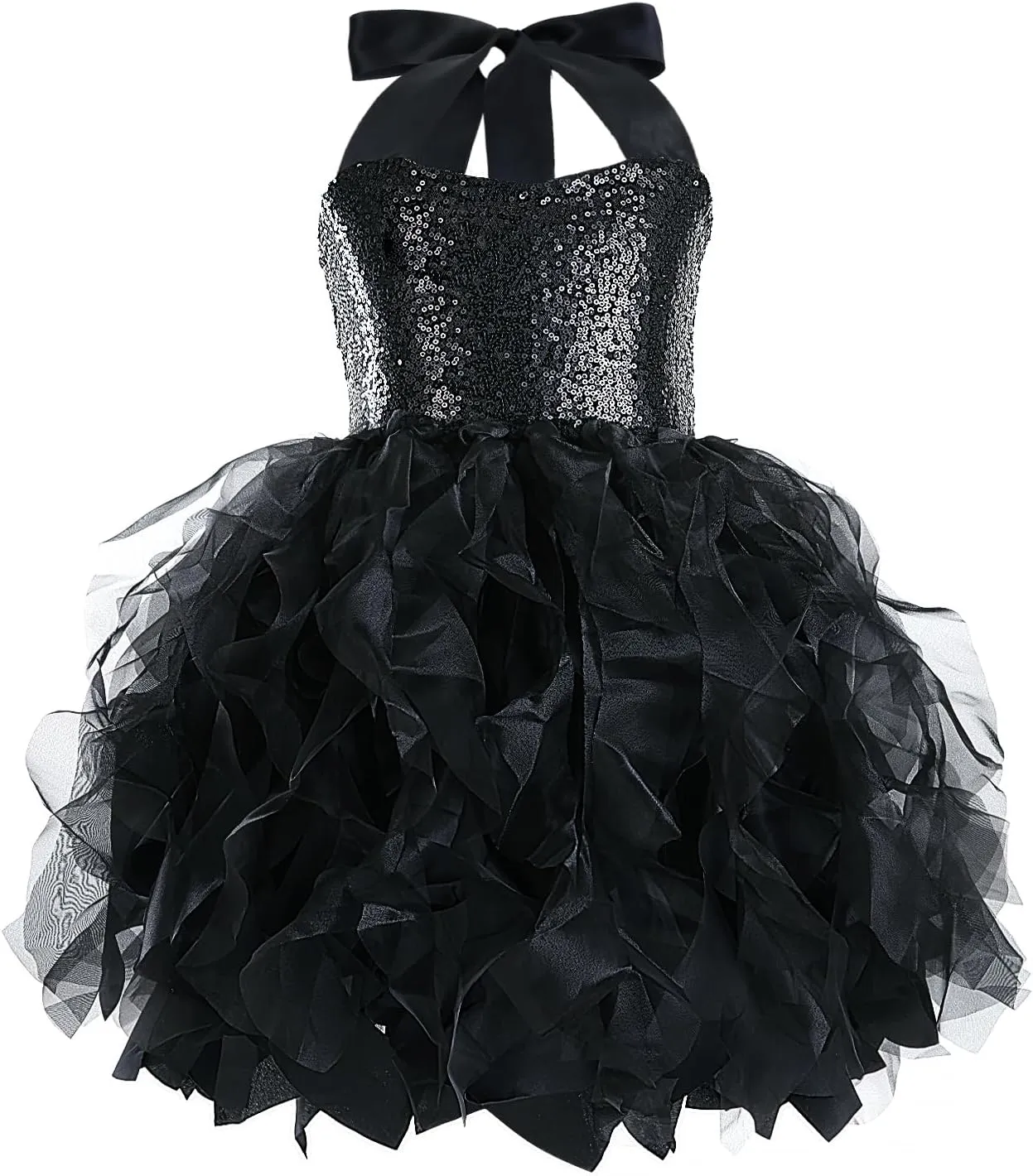 Christmas Tutu Dress for Girls Sequin Tulle Fairy Ball Dresses for Toddler Kid Little Girl Fancy Sparkly Birthday Outfit