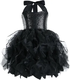 Christmas Tutu Dress for Girls Sequin Tulle Fairy Ball Dresses for Toddler Kid Little Girl Fancy Sparkly Birthday Outfit