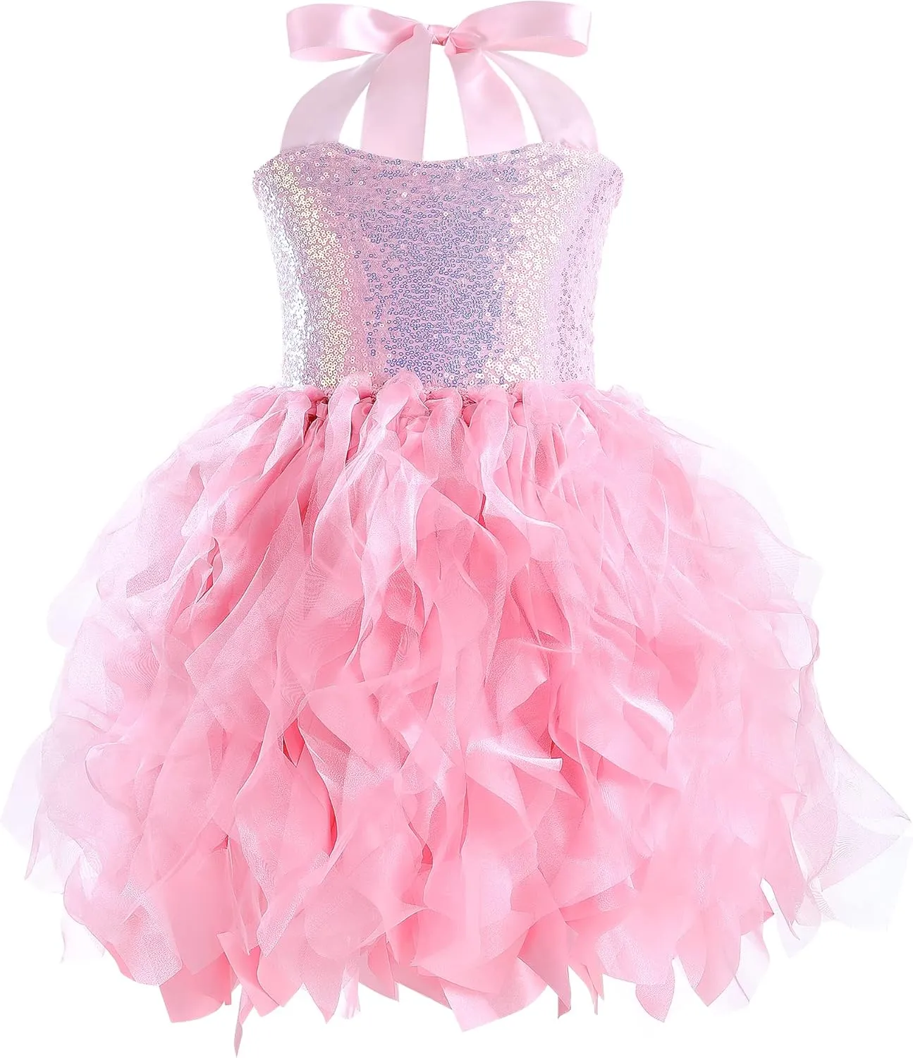 Christmas Tutu Dress for Girls Sequin Tulle Fairy Ball Dresses for Toddler Kid Little Girl Fancy Sparkly Birthday Outfit