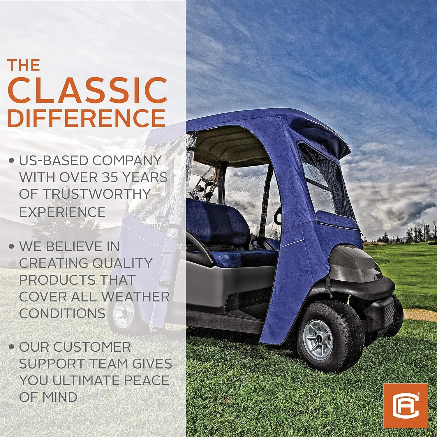 Classic Accessories Golf Cart Seat Blanket Plaid Plaid/Grey