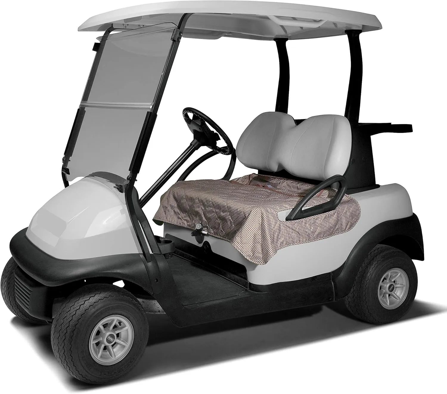 Classic Accessories Golf Cart Seat Blanket Plaid Plaid/Grey