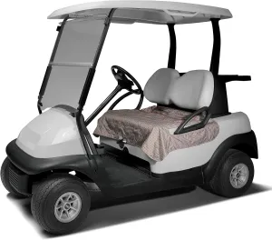Classic Accessories Golf Cart Seat Blanket Plaid Plaid/Grey