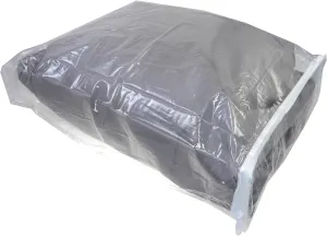 Clear Vinyl Zippered Storage Bags 15x18x3 Inch, Set of 10, AK Plastics by AntiqueKitchen