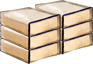 Clear Vinyl Zippered Storage Bags with Handle 24x27x8 Inch Pack of 6 for Blanket, Linen, Sweater, Bed Sheet, Quilt, Clothes, Pillow, Comforter, Foldable