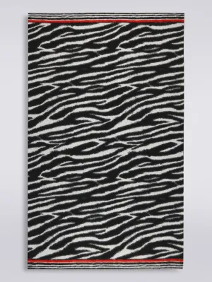Cleopatra plaid blanket in animalier wool (throw)