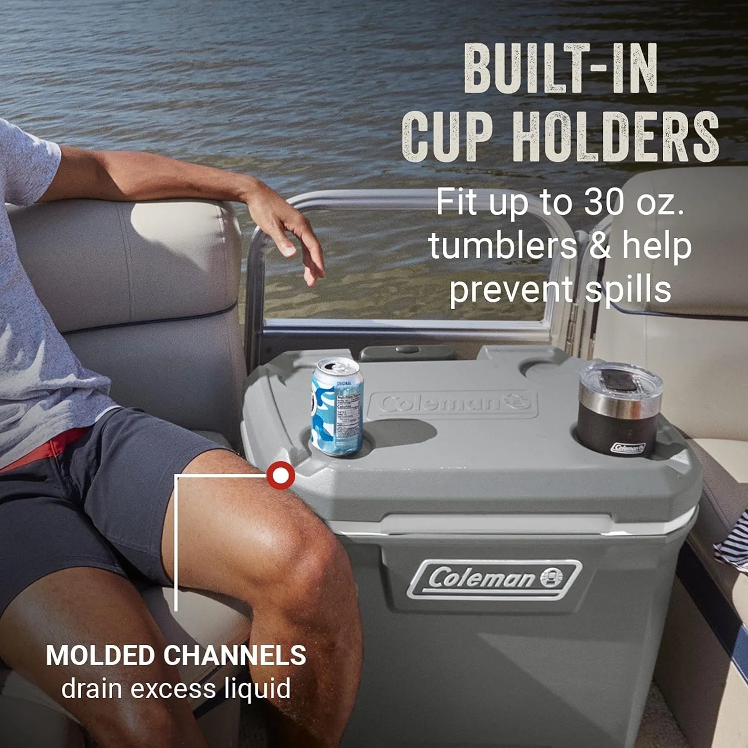 Coleman Classic Series Insulated Portable Wheeled Cooler, Leak-Resistant Outdoor Hard Cooler Keeps Ice up to 5 Days, 65-Quart