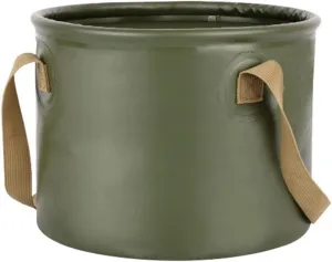 Collapsible Bucket 5 Gallon, Multifunctional Portable Folding Bucket Water Container Wash Basin for Camping Hiking Traveling Backpacking Outdoor Gardening (Color : Green)