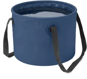 Collapsible Bucket 5 Gallon, Portable Folding Bucket, Multifunctional Collapsible Sink Camping for Hiking Traveling Backpacking Outdoor Gardening Car Washing (Color : /Gray)